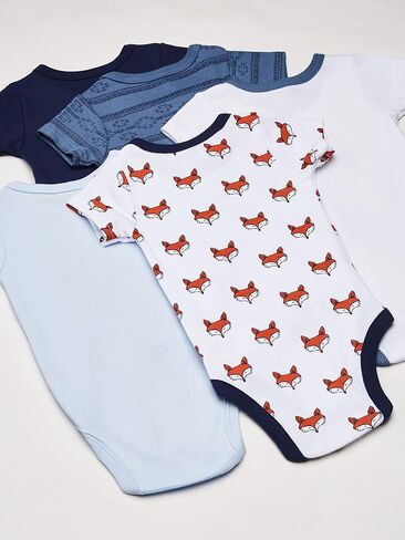 Yoga Sprout Cotton Bodysuit, 5 Pack, Be Clever, 3-6 Months in Saudi Arabia