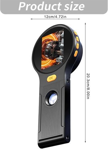 Handheld Digital Microscope with 2.8 Inch Screen, 1000x Magnification Foldable Viewer for Coin Jewelry Small Parts and Computer Observation Magnifier Type C Close Up Tool Desktop Observation in Kuwait