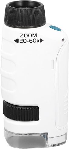 Portable Microscope with 60x to 120x Magnification and Bright LED Light for Outdoor Exploration and Daily Observation in Saudi Arabia