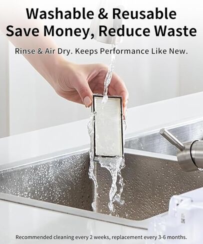 4 Pack HEPA Filter Compatible with Roborock Qrevo Series (Qrevo Pro/MaxV/S/Plus/Curv/Curv S5X/Edge/Edge S5A), QV 35A / QV 35A Robot Vacuum, Maintain Strong Suction, Reduce Dust & Pet Hair in Saudi Arabia