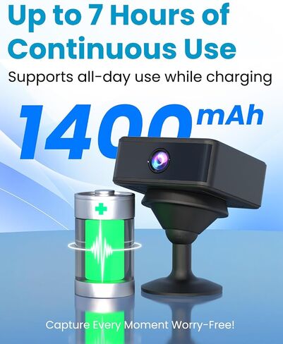 Mini Security Camera, 4K Wireless Indoor Outdoor No Wifi Security Camera | WiFi /No-WiFi Optional, Indoor/Outdoor Small Surveillance Camera with Night Vision, Sticking/Magnetic/Screw in, Black in Saudi Arabia