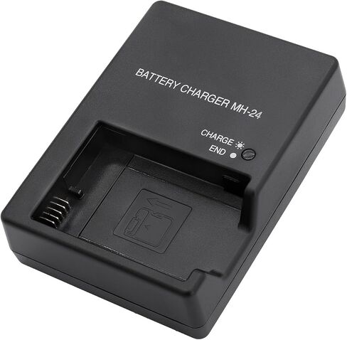 MH-24 Battery Charger Compatible with Nikon EN-EL14 EN-EL14A Battery D5300 D3400 D5500 D5200 D3100 D3200 D3300 D3500 D5600 D5100 DF Coolpix P7800 P7700 P7100 P7000 Camera in Kuwait