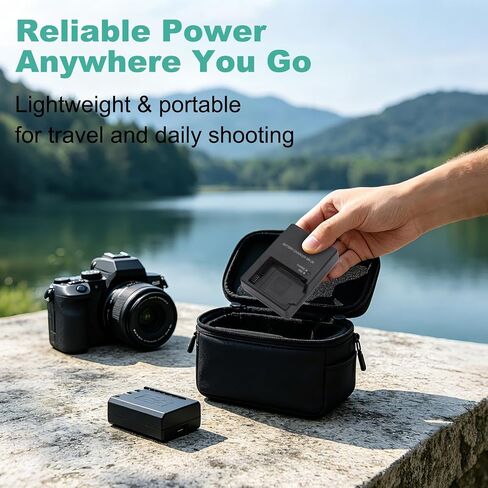 MH-24 Battery Charger Compatible with Nikon EN-EL14 EN-EL14A Battery D5300 D3400 D5500 D5200 D3100 D3200 D3300 D3500 D5600 D5100 DF Coolpix P7800 P7700 P7100 P7000 Camera in Kuwait