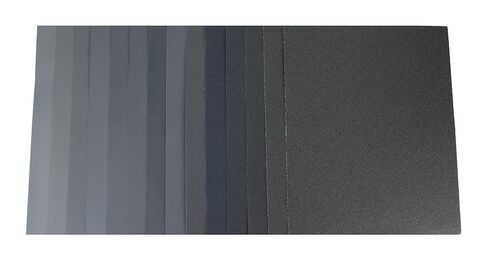 Silicon Carbide Sandpaper Sheets - Wet/Dry Electrocoated - 9" x 11" - Grit: 1200 (Pack of 5) in Kuwait