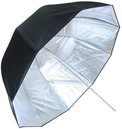 LINCO Lincostore 44" Photography Umbrella Black and Silver Photo Studio Umbrella Deep Umbrella (Parabolic 75") 3261 in Saudi Arabia