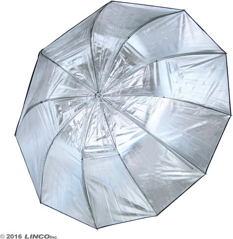 LINCO Lincostore 44" Photography Umbrella Black and Silver Photo Studio Umbrella Deep Umbrella (Parabolic 75") 3261 in Saudi Arabia
