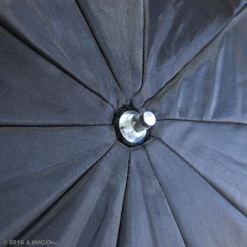 LINCO Lincostore 44" Photography Umbrella Black and Silver Photo Studio Umbrella Deep Umbrella (Parabolic 75") 3261 in Saudi Arabia