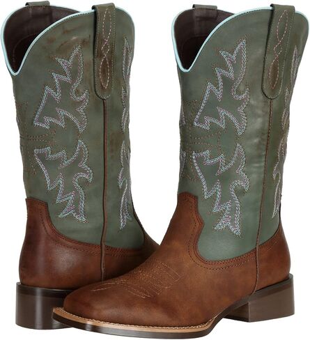 J's.o.l.e Women Cowgirl Boots Square Toe Wide Calf Ladies Fashion Cowboy Western Boots in Saudi Arabia