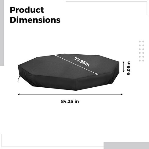 Octagon Sandbox Protector, Waterproof Oxford Fabric, Sunlight and Dust Resistant, Zipper Design, Easy Install for Outdoor Sandboxes in Saudi Arabia