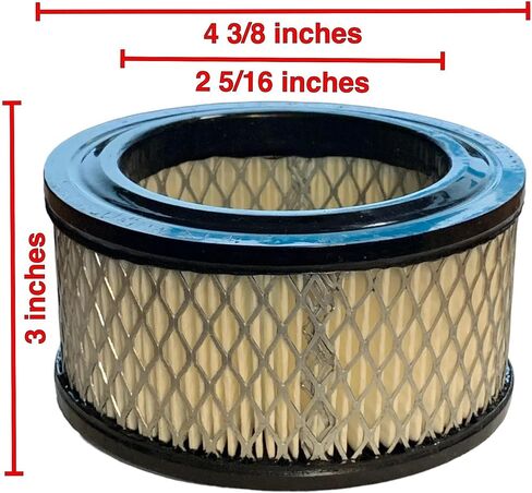 High Pleat Count Paper Filter fits Leroi Compair 43-662, 43-652, 43-661 | Worthington ELM-88, Schultz 007.0118-0, Sullair 243196 250028-034 in Saudi Arabia
