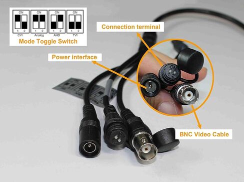 SINIS 4K Analog Security Camera, 8MP 24/7 Full Color Bullet Camera Outdoor | Ture Color Night Vision,F1.0 Super Aperture, True WDR, Waterproof,Metal, 4 in1 TVI/AHD/CVI/CVBS(DVR Required, Not Included) in Kuwait