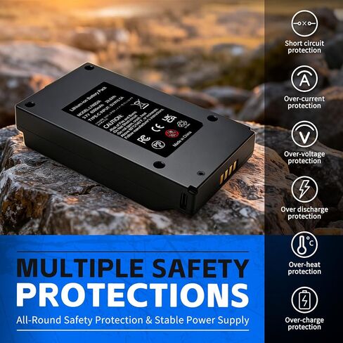 8000mah Replacement Battery for GardePro Trail Cameras L780D Battery | Compatible with GardePro Trail Cameras,Models E6 2.0 Pro, E8 2.0 Pro, R3 Pro, X66 Pro, Meidase P300 Pro, S965 Pro in Kuwait