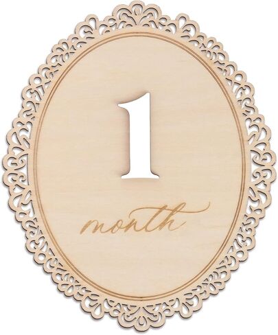 Monthly Milestone Signs for Baby, 1–12 Month Baby Markers, Newborn Photography Accessories, Nursery Decoration (D29) in Kuwait