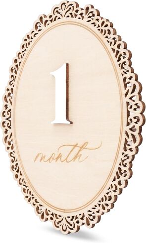 Monthly Milestone Signs for Baby, 1–12 Month Baby Markers, Newborn Photography Accessories, Nursery Decoration (D29) in Kuwait