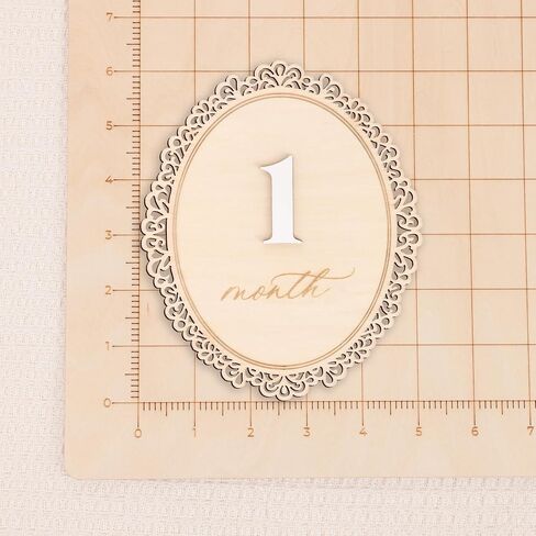Monthly Milestone Signs for Baby, 1–12 Month Baby Markers, Newborn Photography Accessories, Nursery Decoration (D29) in Kuwait