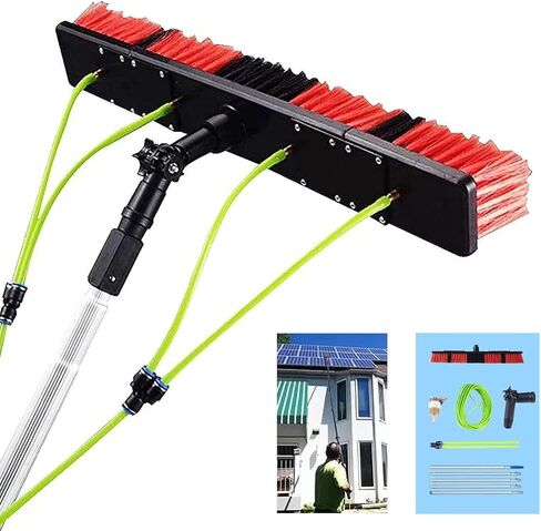 Cleaning Brush 5-12M Window Cleaning Pole,Window Cleaning Brush Equipment, Window Cleaner Kit, Water/Hose Fed Pole, Cleaning Photovoltaic and Solar Panels / 6M/20Ft Rod / in Saudi Arabia