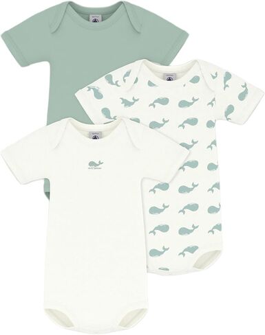 مجموعة من ملابس الأطفال من Petit Bateau من القطن بأكمام قصيرة وطبعة حوت مقاسات من 3 إلى 36 شهرًا in Kuwait