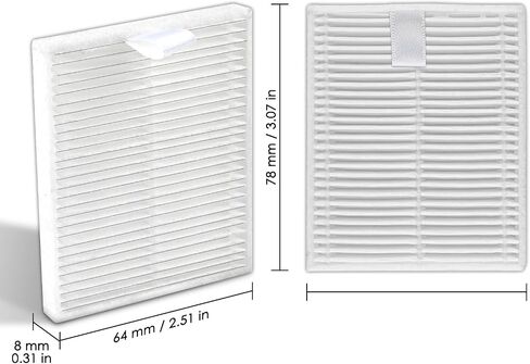 (5 Pack) Q7M5, Q7M5+, Q7L5, Q7L5+ Replacement HEPA Filters for Roborock Q7 M5, Q7 M5+, Q7 L5/ L5+ Robot Vacuum, Filters Accessories Kit, Upright Filter, HEPA Filter Accessories, Canister Filter in Kuwait