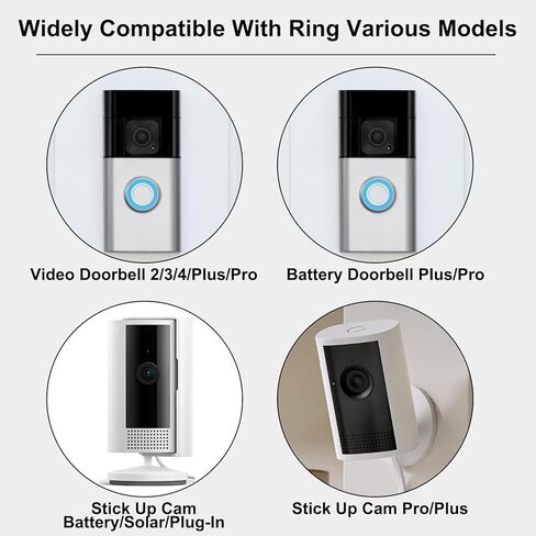 Premium 2-Pack Batteries Replacement for Ring Doorbell with Charger | Compatible with Ring Video Doorbell 2/3/3 Plus/4, Spotlight Cam, Stick Up Cam 3.65V 6040mAh in Saudi Arabia