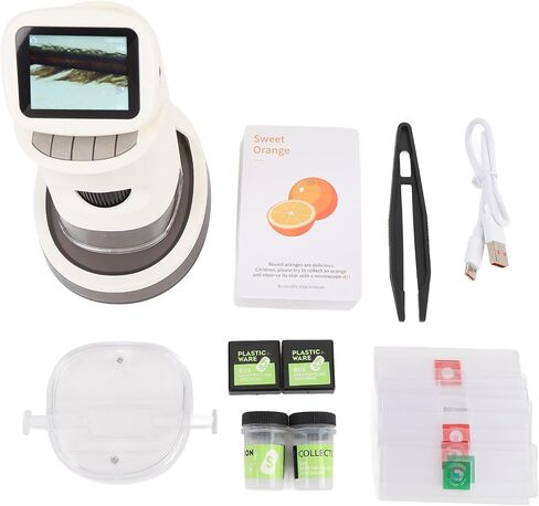 Portable Microscope with 2 Inch High Definition Colour Screen, HD 100X to 1000X, for Scientific Biology, Observation and Learning Kit in Saudi Arabia