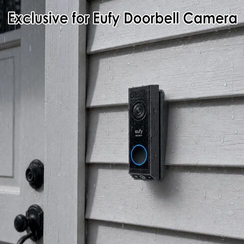 Vinyl Siding Mount for Eufy Doorbell Camera E340/C30/C31,Adjustable Angle Doorbell Wedge Corner Mounting Bracket Kit for Eufy E340,Camera Mount Solve Siding Tilt Problem(4" Standard Vinyl Siding Only) in Saudi Arabia