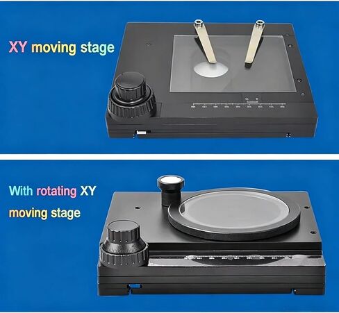 Microscope XY Stage Platform,Manual Rotating Stage,Precision Positioning,Z/A Axis w/60×55mm Travel,360° Rotatable Z Axis,for Macro Photography Use in Saudi Arabia