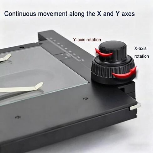 Microscope XY Stage Platform,Manual Rotating Stage,Precision Positioning,Z/A Axis w/60×55mm Travel,360° Rotatable Z Axis,for Macro Photography Use in Saudi Arabia