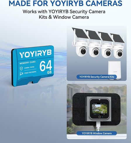 5MP Window Camera + 128GB Memory Card, 2" Screen, Motion-Wake Display, 24/7 Recording, No-Drill Setup, Color Night Vision, 2.4/5GHz WiFi in Kuwait