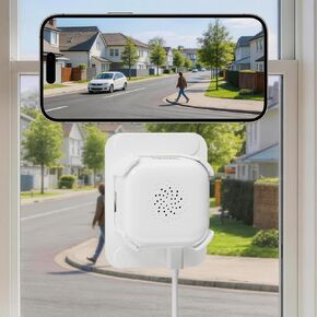 fanxiang 3MP 2K Window Camera, WiFi Bluetooth Indoor Outdoor | for Home Security, AI Color Night Vision, 24/7 Recording, 2-Way Talk, Quick Install, No Drill, RTSP/ONVIF Supported in Kuwait