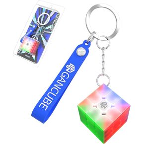 CuberShop GAN 330 Mini Keychain Speed Cube (10th Anniversary Special Version), GAN Cube 3X3 Tiny Collectibles Key Rings Cute Cube Pocket Size GAN330 Keychaincube 10 Anniv in Kuwait
