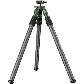 QM-2836 Shooting Tripod, Inverted Hunting Carbon Fiber Tripod with 45mm Ball Head and Picatinny to Arca Swiss Adapters, 36mm Thick Tubes, Max Load 55lbs Green in Saudi Arabia