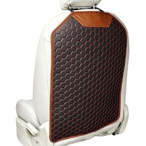 Car Seat Back Protector, Waterproof Faux Leather Kick Mat, Black, 1 Pack | Wide-Coverage Protection with an Easy-Clean Faux Leather Surface in Kuwait