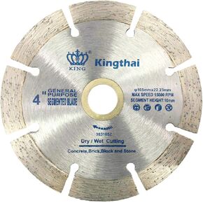 Kingthai 10 بوصة شفرة منشار الماس الخرسانية المجزأة الرطبة والجافة للبناء مع أربور 25.4 مم in Kuwait