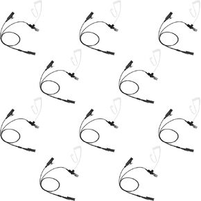 10 Pack BCT22-AX 2-Wire Surveillance Acoustic Tube Earpiece with PTT Mic Compatible with Motorola Radio R5 XPR 3300e XPR3500 XPR3300 XPR3300e XPR3500e XPR3300 XPR3500 FBI Style Headset in Kuwait