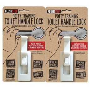 The Original Toilet Handle Lock (2-Pack) Most Trusted Toilet Handle Lock in THE World. Stops Flushing. Simple Install in Kuwait