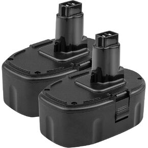 Labtec 2 حزم DC9096 18V 6000mAh بطارية ليثيوم بديلة لأدوات الطاقة اللاسلكية DeWalt 18V in Kuwait