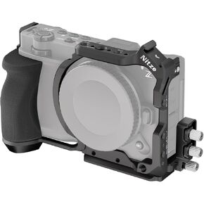 Nitze ZR Cage with Silicone Grip & Cable Clamp for Nikon ZR Camera - T-N10B | Compatible with DJI RS 2 / RSC 2 / RS 3 / RS 3 Pro/ RS 4 / RS 4 Pro / RS 5 Gimbal and Tripod, Cold Shoe & Arca-Type Plate in Kuwait