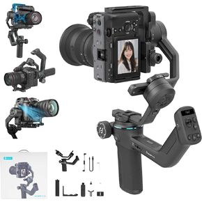 FeiyuTech SCORP-C2 Camera Gimbal Stabilizer, AI Face & Object Tracking, Native Vertical Shooting, Gesture Control, Max 7.72lbs, Compatible with Sony/Canon/Nikon DSLR Mirrorless Vlogging Cameras Gimbal in Saudi Arabia