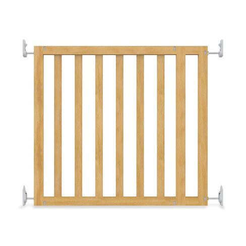 Ingenuity The Doorway 36S Series Custom Collection, Safety Pet & Baby Gate, 30"-36" Wide, 28" Tall, Pressure or Hardware Mounted, Install Wall to Wall in Doorway, Natural Wood Panels Ready for Paint in Saudi Arabia