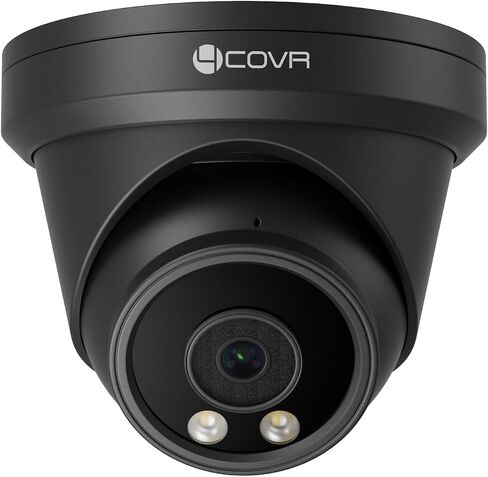 4COVR 4K 8MP PoE Security IP Camera Wired Surveillance Video, LY97AB8MA | Outdoor, with Audio, Smart Human/Vehicle Detection, 110- Wide Angle 100ft IR Night Vision, 2.8mm Lens, IP67 Weatherproof in Kuwait