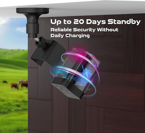 4G LTE Cellular Security Camera, Dual Lens No WiFi Security Camera | 6X Hybrid Zoom, 150° View Angle, Night Vision, Motion Detect, SIM Card Cam for Locations Without WiFi in Kuwait
