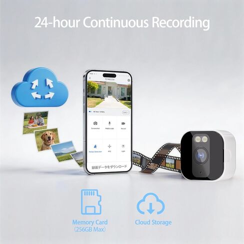 fanxiang 3MP 2K Window Camera, WiFi Bluetooth Indoor Outdoor | for Home Security, AI Color Night Vision, 24/7 Recording, 2-Way Talk, Quick Install, No Drill, RTSP/ONVIF Supported in Saudi Arabia