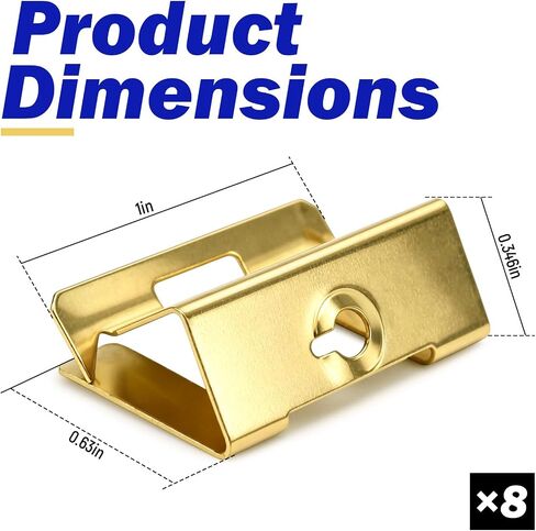 8 PACK Electrical Box Repair Clips, Provide New Threaded Mounting Points | Repair Stripped or Damaged Electrical Wall Boxes/Loose Electrical Outlets and Switches, Electrical Boxes Repair Parts in Kuwait