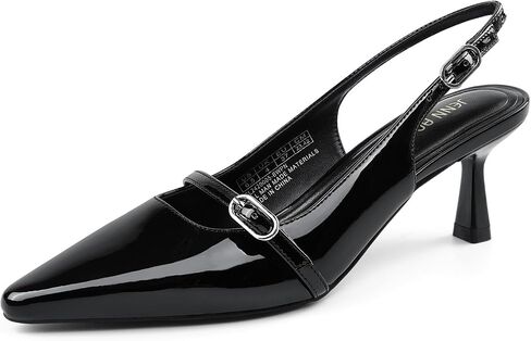 JENN ARDOR Kitten Heels for Womens Pumps Comfortable Slingback Heels Women Closed Toe Mary Jane Pumps Shoes Pointed Closed Toe Wedding Party Elegant Dress Shoes in Kuwait