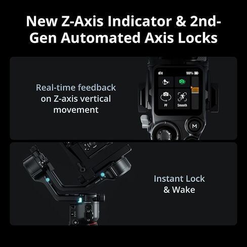 DJI RS 5 Gimbal Combo Kit Stabilizer for Camera Bundle with AI Tracking Module, CPS 2 Year Warranty, USB Power Adapter + More in Kuwait