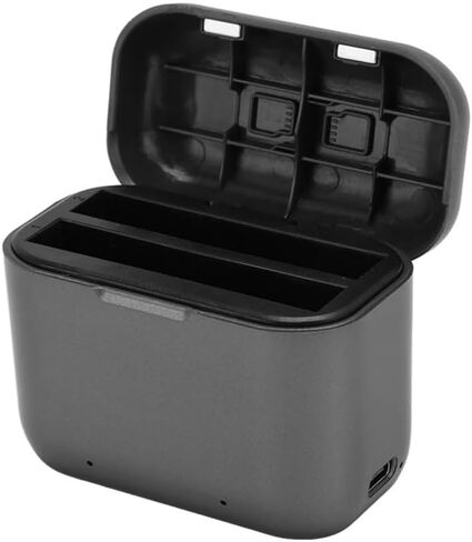 2 Channel Battery Charging Storage with LED Indicato Easy to Carry Fast Hub Battery Charging Station for Insta360 X3 Batteries Storage in Saudi Arabia
