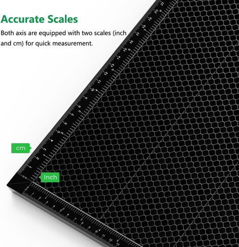 Skouphy Heat-Resistant Coating Honeycomb Laser Bed, 400x300mm Honeycomb Durable Steel Honeycomb Panel Table 15.7"x11.8"for Artilume T1 U1 and Other Machines in Saudi Arabia