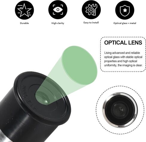Astronomy Telescope 0.965 Inch H12.5mm Eyepiece Lens Fully Multi-Coated Optical Glass for Astronomy Telescope Accessory in Saudi Arabia