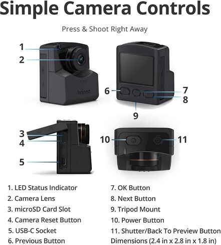 Brinno TLC2020 Time Lapse Camera, 120-Day Battery Life, Multiple Modes (Step Video/Stop Motion/Still), Flexible Schedule, Easy Installation, HD 1080p, BBT2000 Accessory Bundle (Camera Mount/Wall Clip) in Saudi Arabia