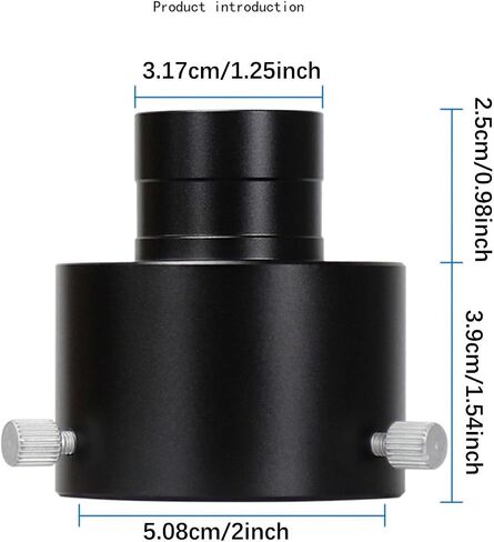 Telescope Adapter Eyepiece Adapter to 2inch Extension Tube Converter Part Lightweight Compact Installation Suitable for Telescope Setup Home Use in Kuwait